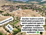 BURDUR YEŞİLOVA ÇELTEK KÖYÜ KÖYCİVARI MEVKİ SATILIK İMARLI ARSA NO.20599